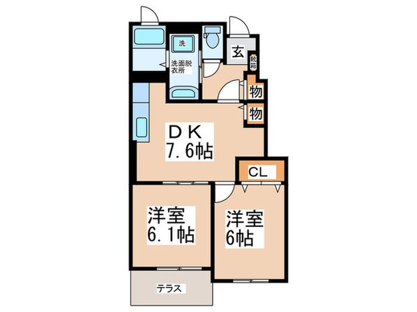 エスポワールの物件間取画像